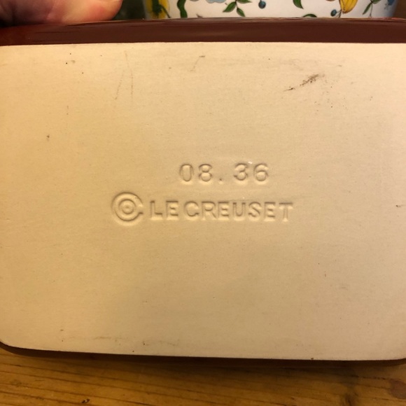 Le Creuset stoneware baking dish 7 x 5 - Picture 2 of 4